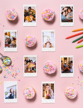 Papel fotográfico Fujifilm modelo Instax mini Sprinkles