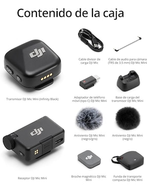 Micrófono portátil Inalámbrico Dji mic mini