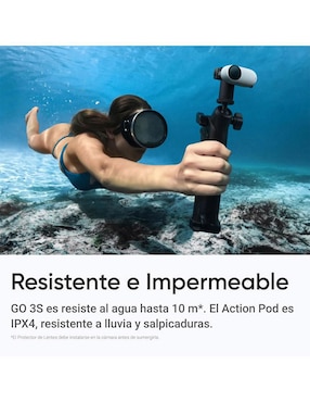 Cámara de acción Insta360 Go 3S Standard Bundle 4K/UHD