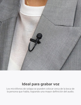 Micrófono portátil alámbrico Sony ecm-l1