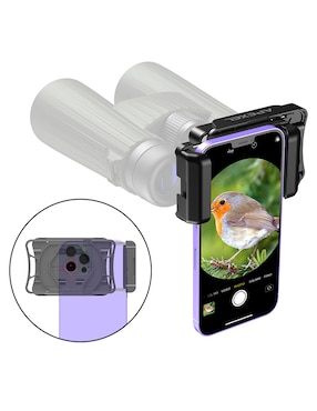 Adaptador de binoculares, telescopio, microscopio para smartphone Apexel