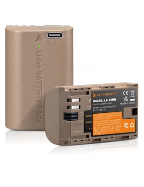 Batería recargable para cámara K&F Concept 2200 mAh Tipo LP-E6NH