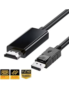 Cable displayport Xcase a tipo HDMI 4K de 3 m