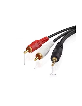 Cable RCA Xcase a tipo auxiliar 3.5 mm de 7.5 m