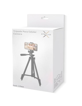 Tripie de aluminio para cámaras y celulares Xtellar