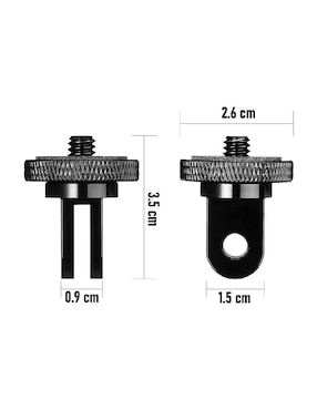 Adaptador y montura para cámara Carol Accesorios Insta360, GoPro