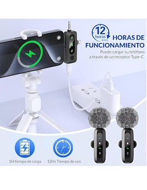 Micrófono portátil alámbrico Xtellar xtllar3267