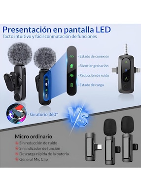 Micrófono portátil alámbrico Xtellar xtllar3267