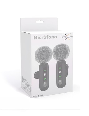 Micrófono portátil alámbrico Xtellar xtllar3267