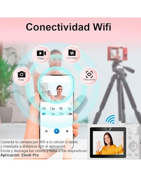 Cámara compacta básica Vak modelo vd-f3l-b 64 megapíxeles