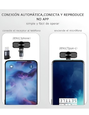 Micrófono micrófono estéreo lavalier Inalámbrico Xtellar xtllar5745