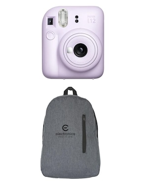 Cámara instantánea Fujifilm mini 12 mochila