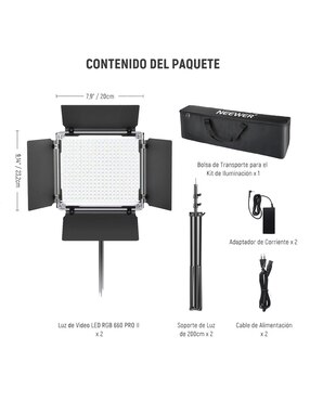 Set paneles Neewer RGB660 PRO II