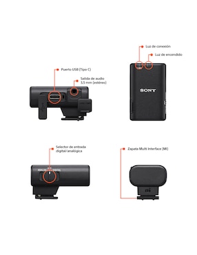 Micrófono de transmisión inalámbrica Sony ECM-S1