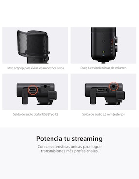 Micrófono de transmisión inalámbrica Sony ECM-S1