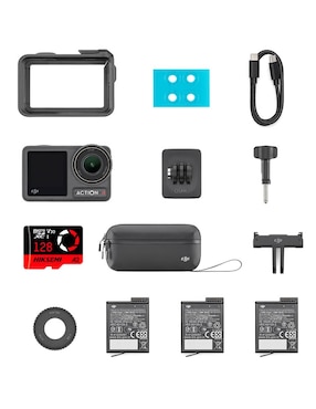 Cámara de acción Dji Osmo Action 4 New Bundle 4K/UHD