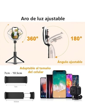 Tripie de plástico y metal para celular Xtellar