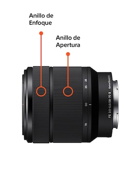 Cámara sin espejo Sony ILCE-7M4M con lente 28 a 70 mm f / 3.5