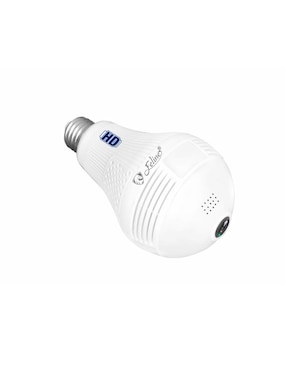 Cámara Foco WiFi Espía HD 960P IP Nube 360 Grados Video Seguridad Control Alarma