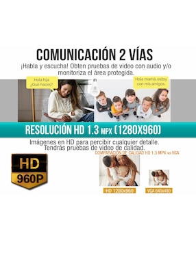 Cámara Foco WiFi Espía HD 960P IP Nube 360 Grados Video Seguridad Control Alarma