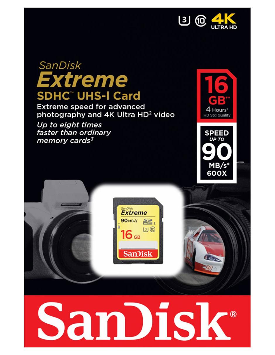 Memoria SDHC capacidad 16 GB 1