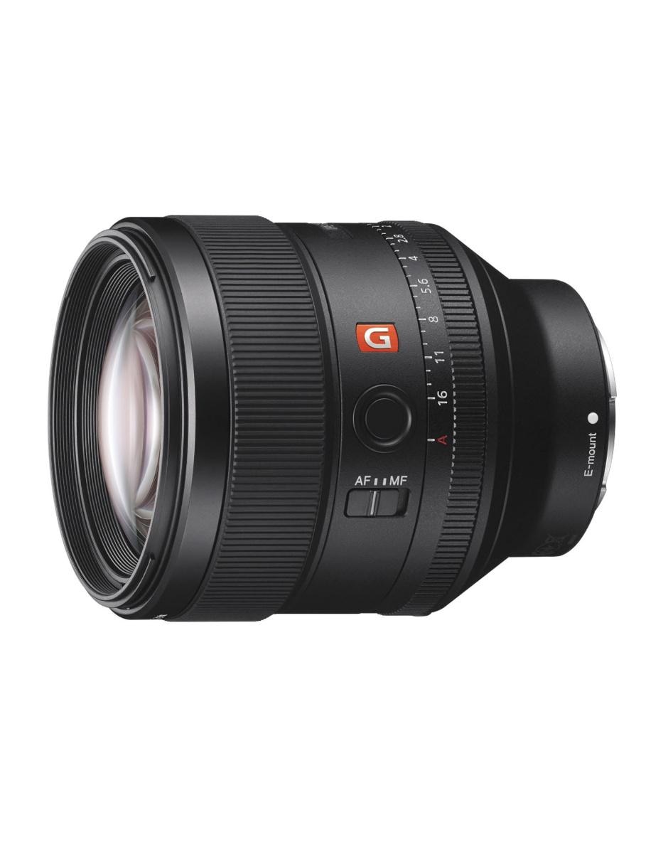 Lente telefoto modelo sel85f14gm 77 mm f / 1.4 para montura e