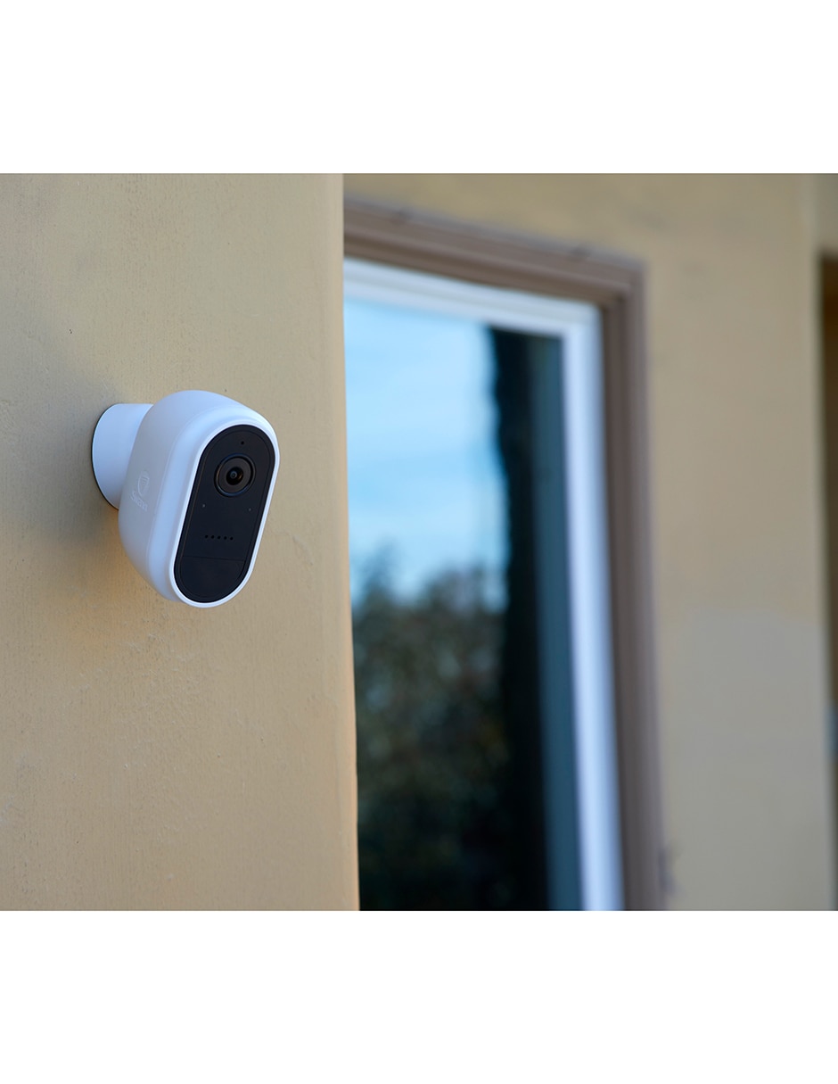 Cámara individual de seguridad inalámbrica Full HD 180° con capacidad para grabar para interior y exterior 4