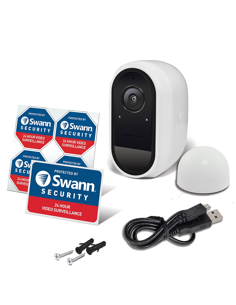 Cámara individual de seguridad inalámbrica Full HD 180° con capacidad para grabar para interior y exterior 9