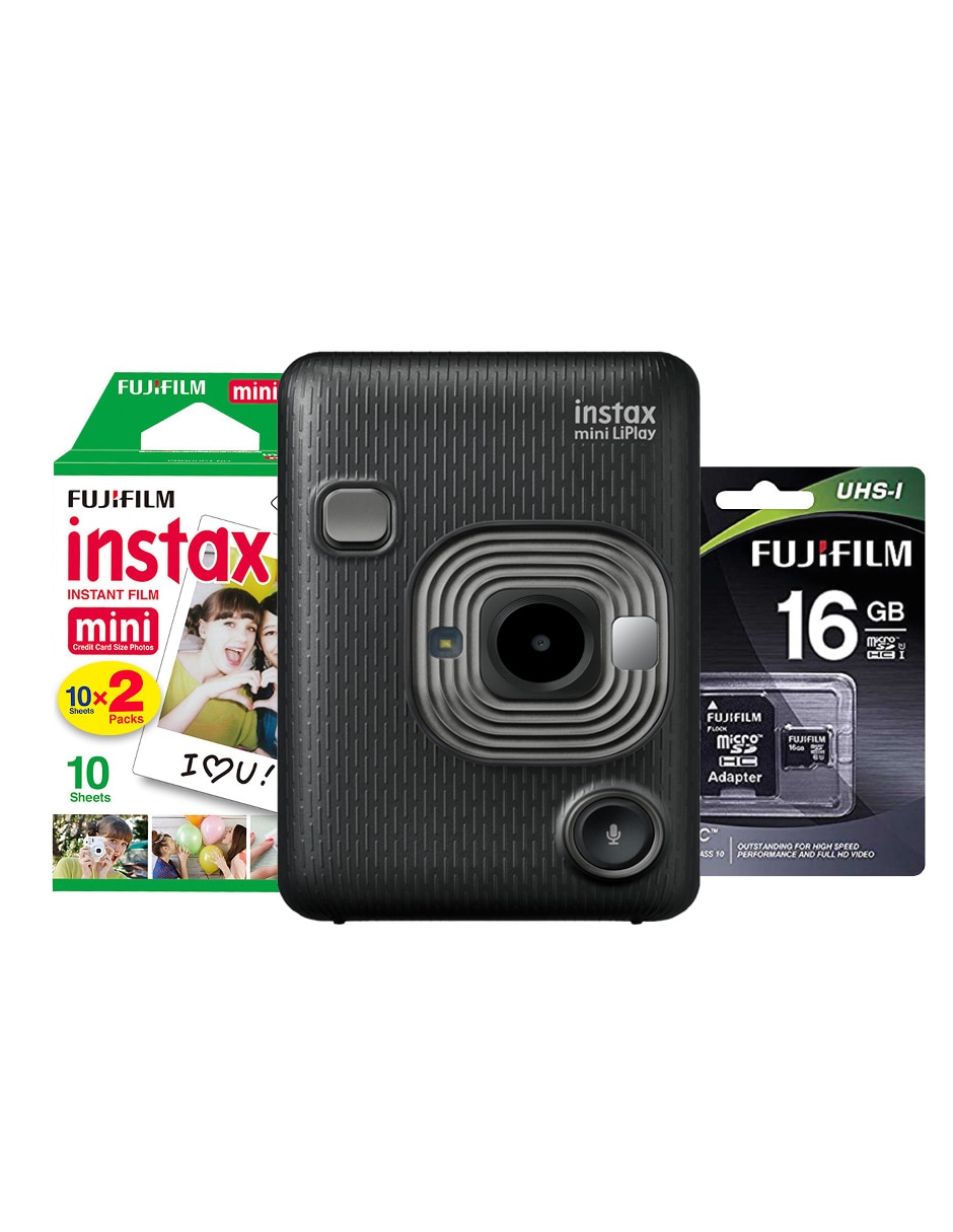 Instantánea Fujifilm Instax Mini LiPlay + Micro SD 16 GB 20 | Liverpool.com.mx