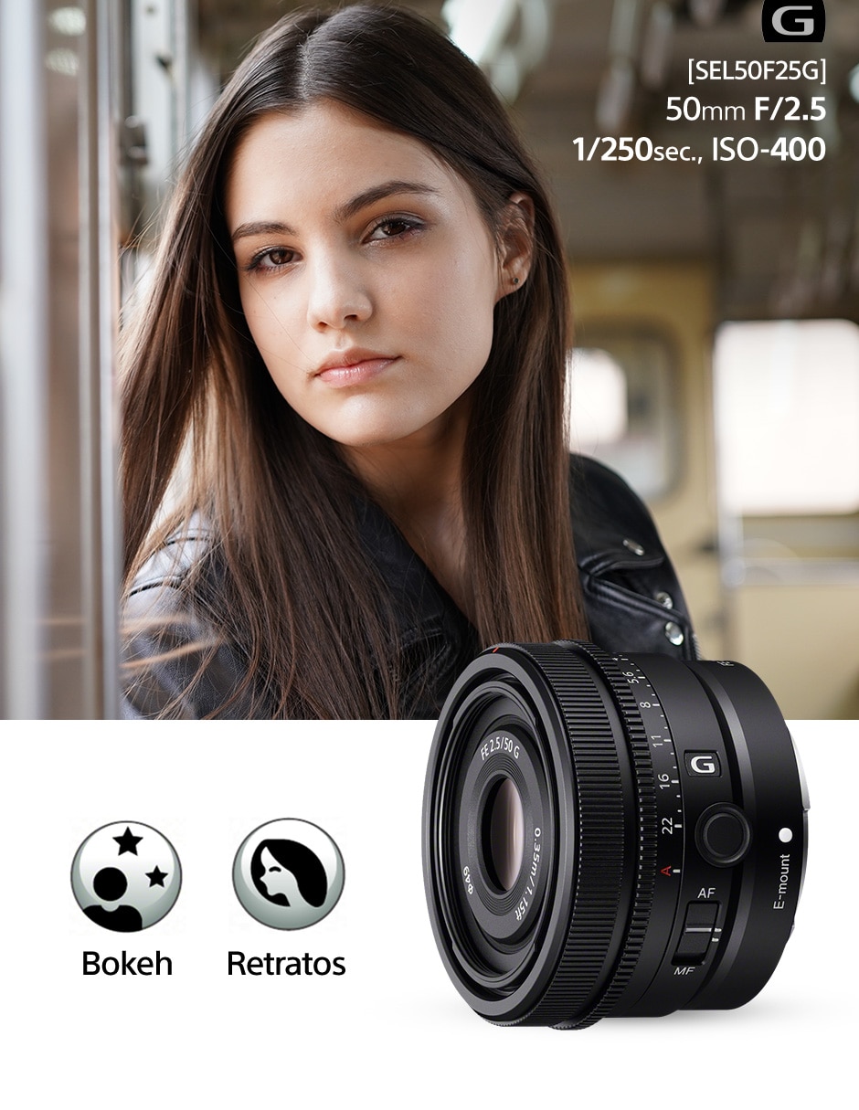 Lente 50 mm f / 2.5 E-Mount 7