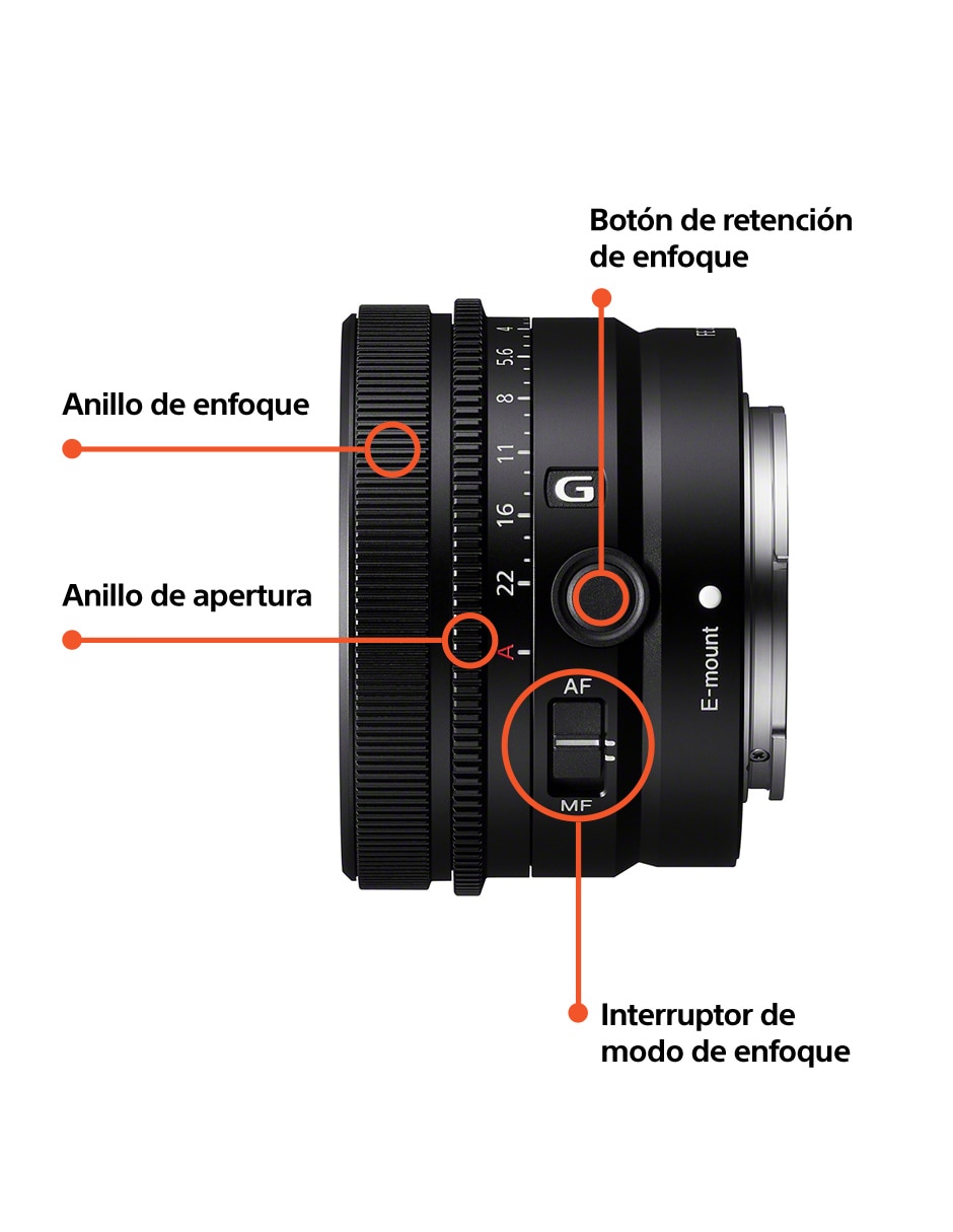 Lente 50 mm f / 2.5 E-Mount 8