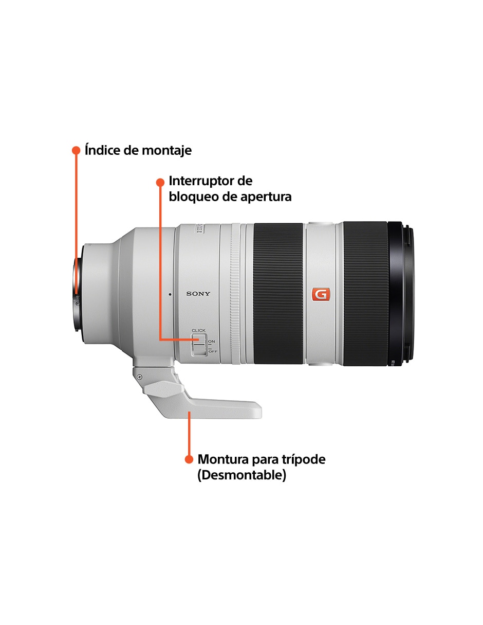 Lente 70 a 200 mm f / 2.8 E-Mount 7