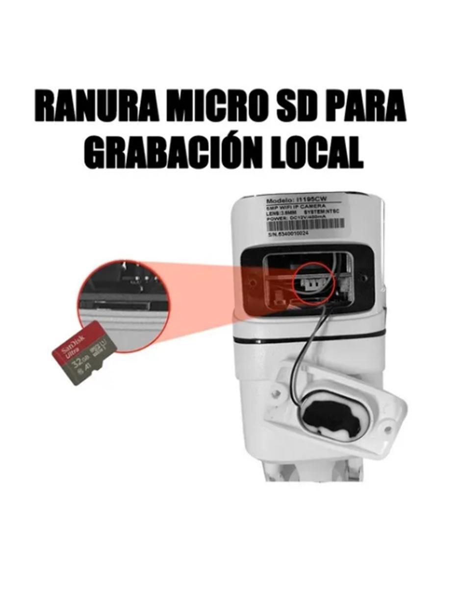 Cámara individual de seguridad alámbrica e inalámbrica para interior y exterior 3