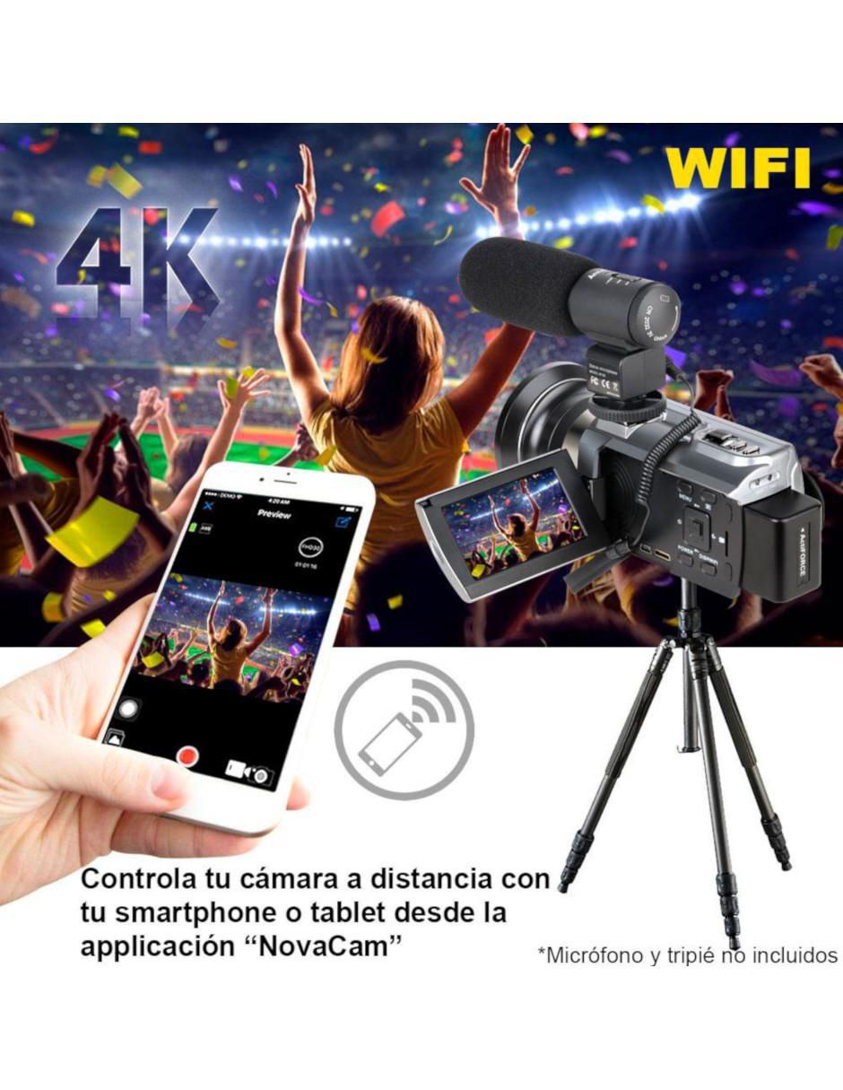 Videocámara VAK VD-534K con 4K Wifi 48mp Vision Nocturna Zapata