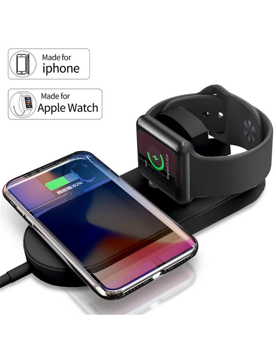Cargador Wireless Hotshot compatible con celulares y relojes con tecnología Qi