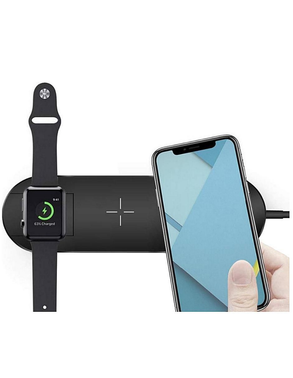 Cargador Wireless Hotshot compatible con celulares y relojes con tecnología Qi