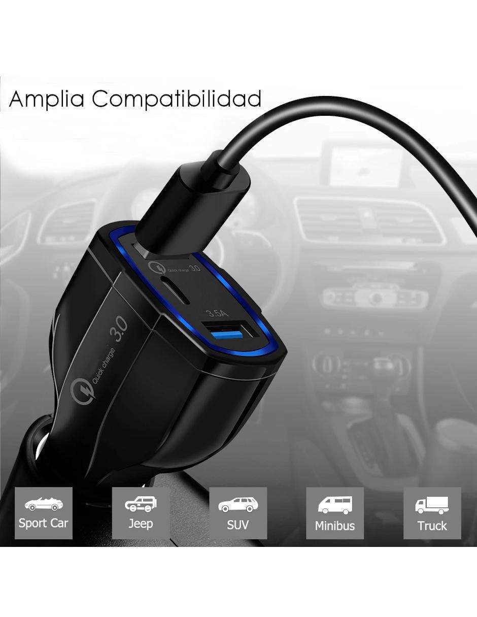 Cargador auto Hotshot compatible con celulares, tabletas, iPad