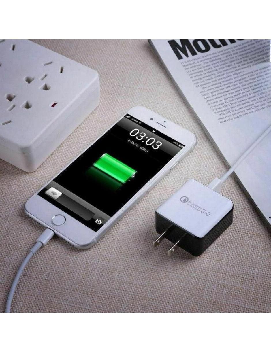 Cargador pared USB tipo A 3