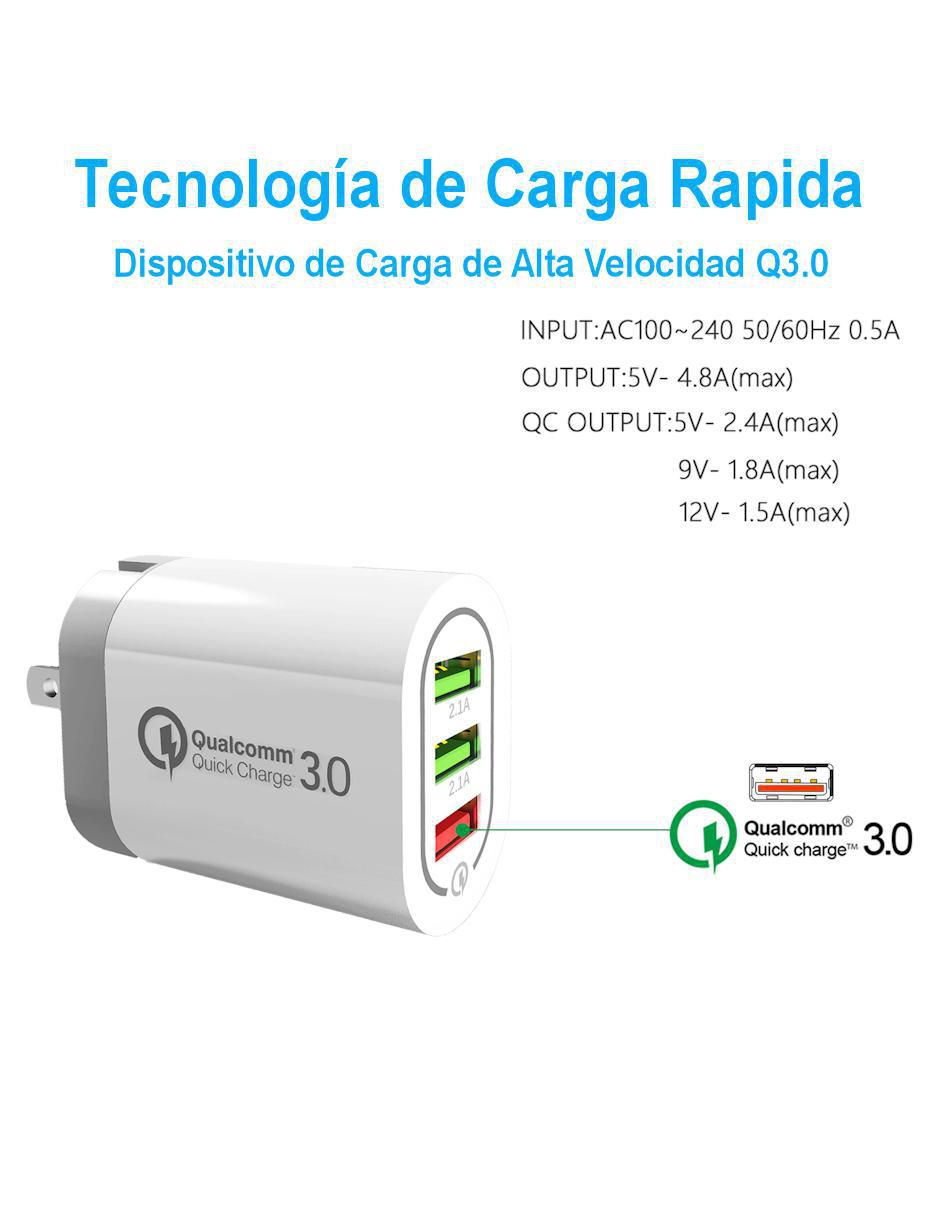 Cargador pared USB 2