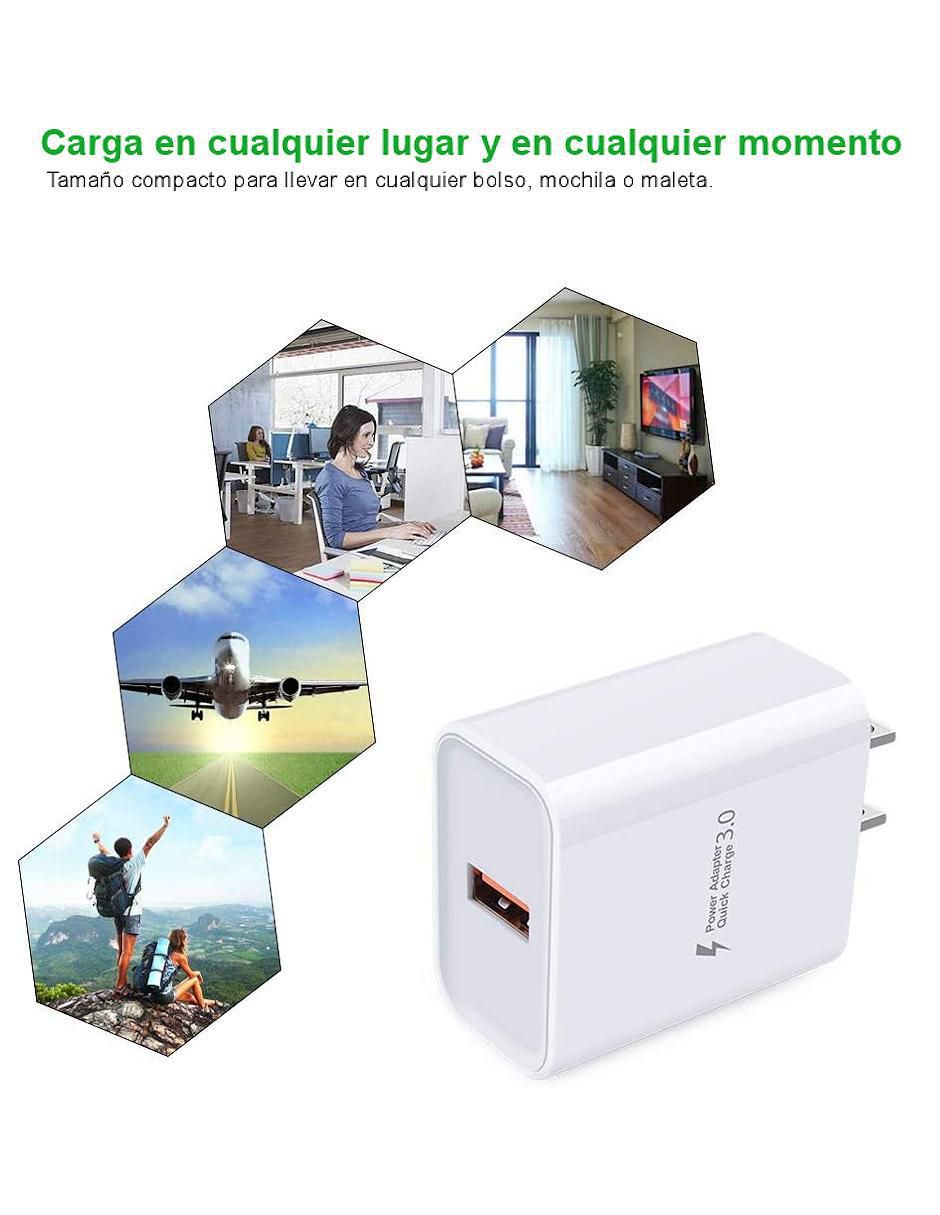 Cargador pared USB tipo A 2