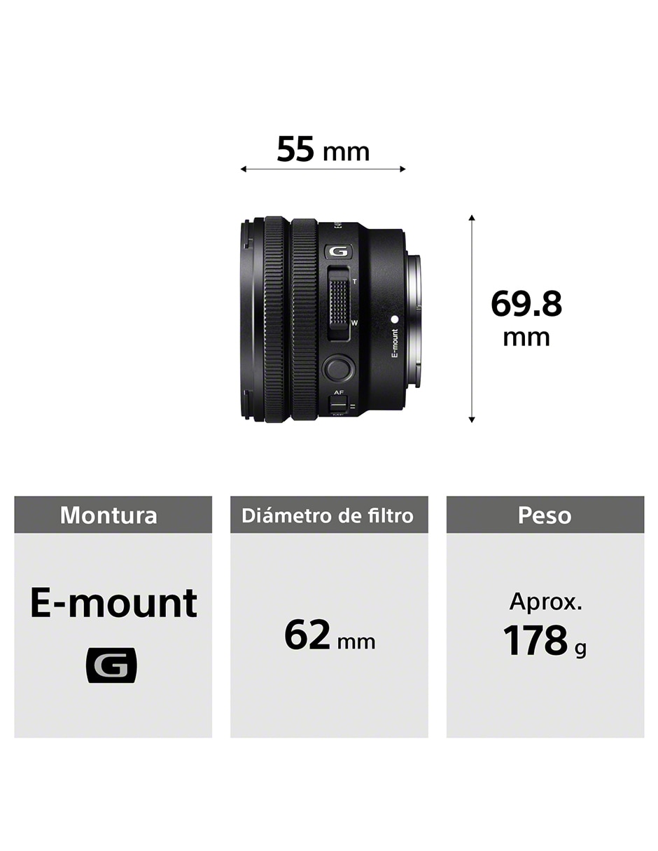 Lente 10 a 20 mm f / 4 E-Mount 2