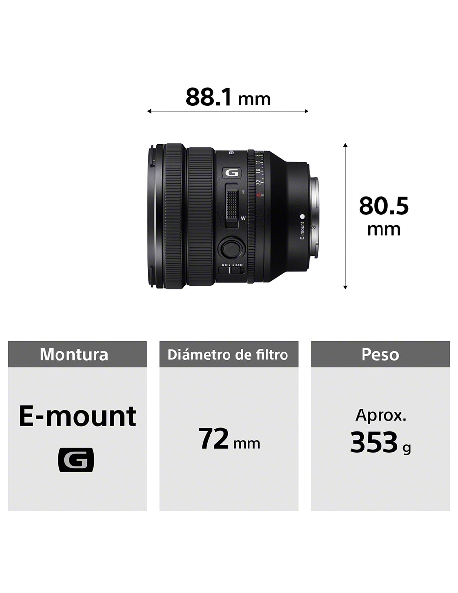 Lente 16 a 35 mm f / 4 E-Mount 2