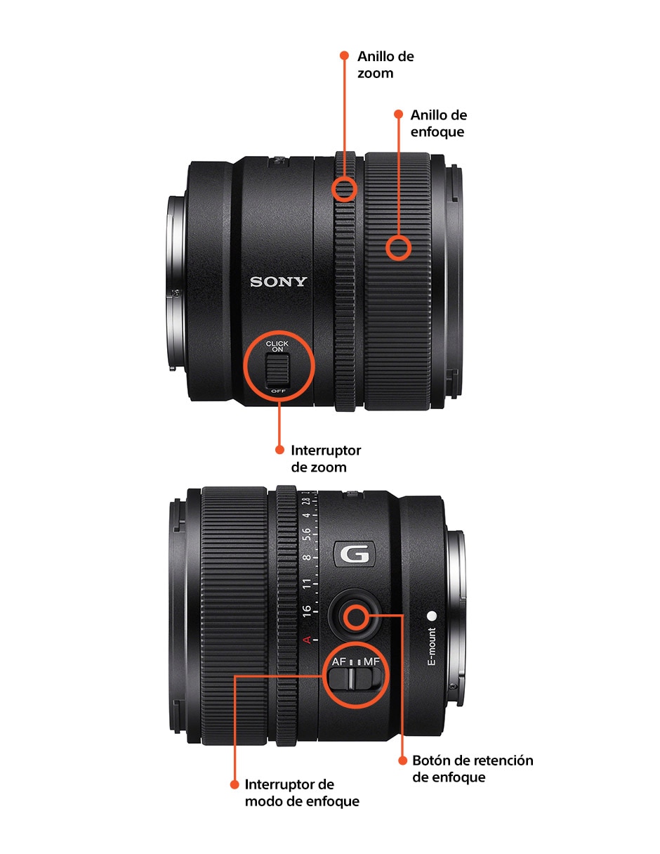 Lente 15 mm f / 1.4 E-Mount 7