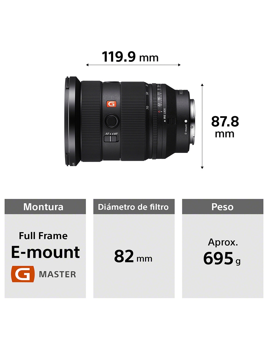 Lente 24 a 70 mm f / 2.8 E-Mount 2