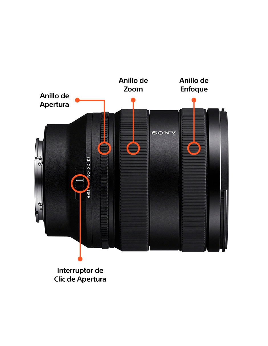 Lente 20 a 70 mm f / 4 E-Mount 9