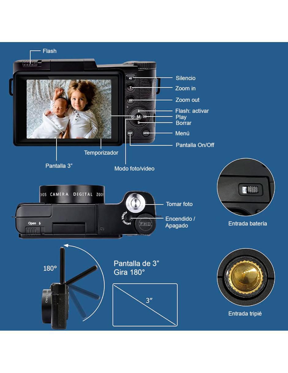 Cámara compacta básica modelo VD-P01 48 megapíxeles 5