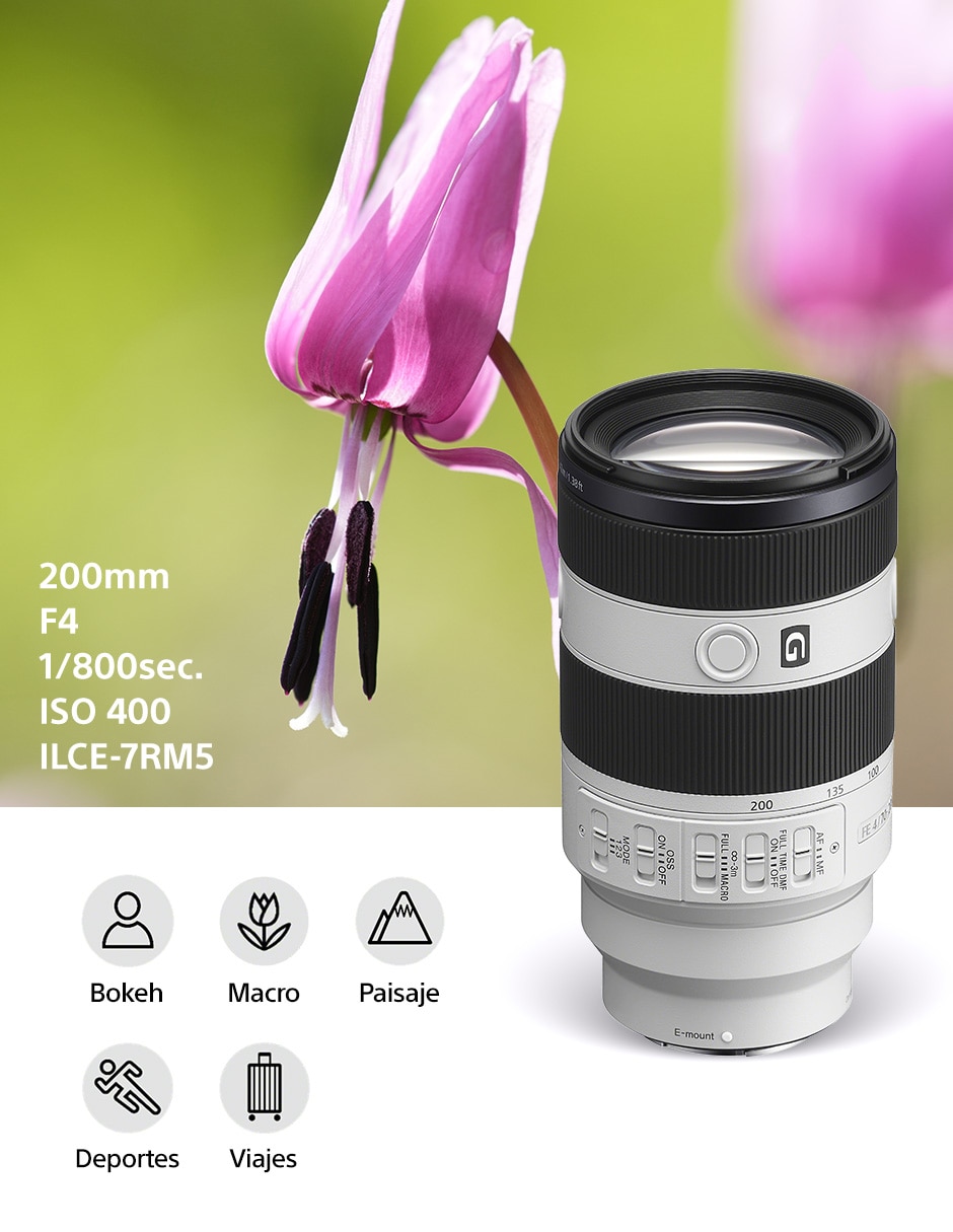 Lente 70 a 200 mm f / 4 E-Mount 6