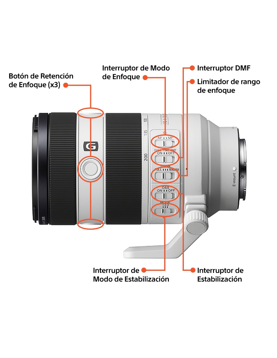 Lente 70 a 200 mm f / 4 E-Mount 7
