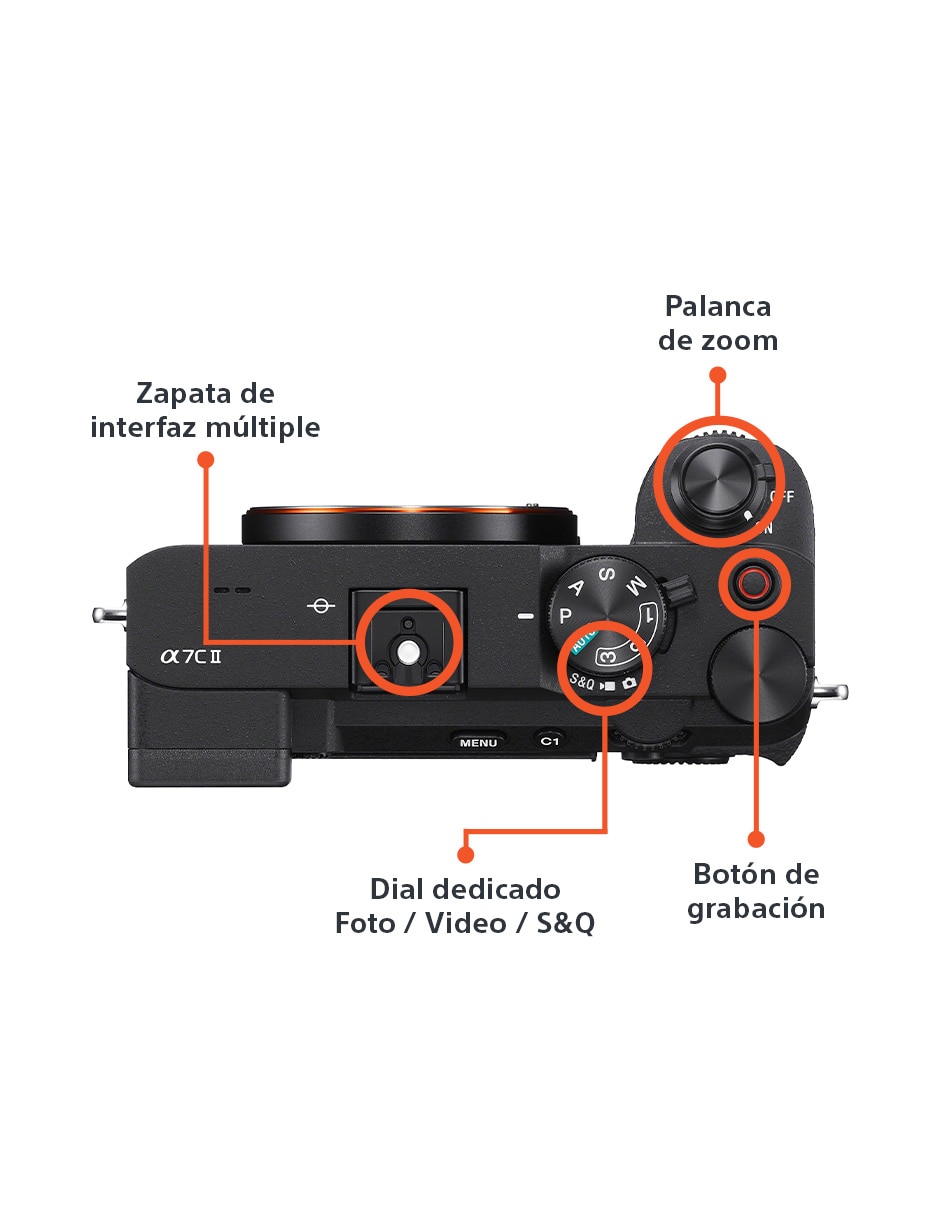 Cámara sin espejo ILCE-7CM2/BQ E-Mount 2