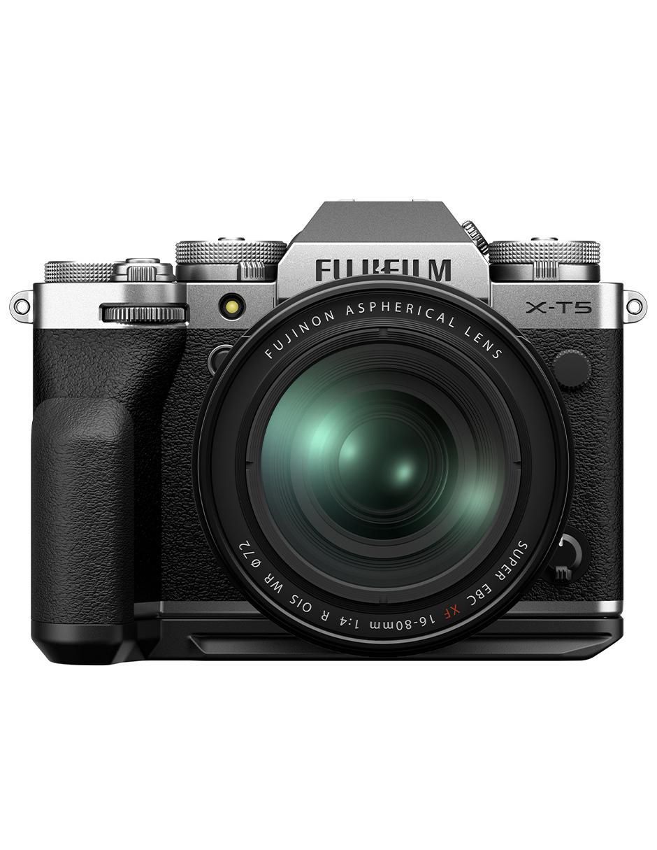 Cámara long zoom X-T5 Plata + XF16-80mm 40 megapíxeles